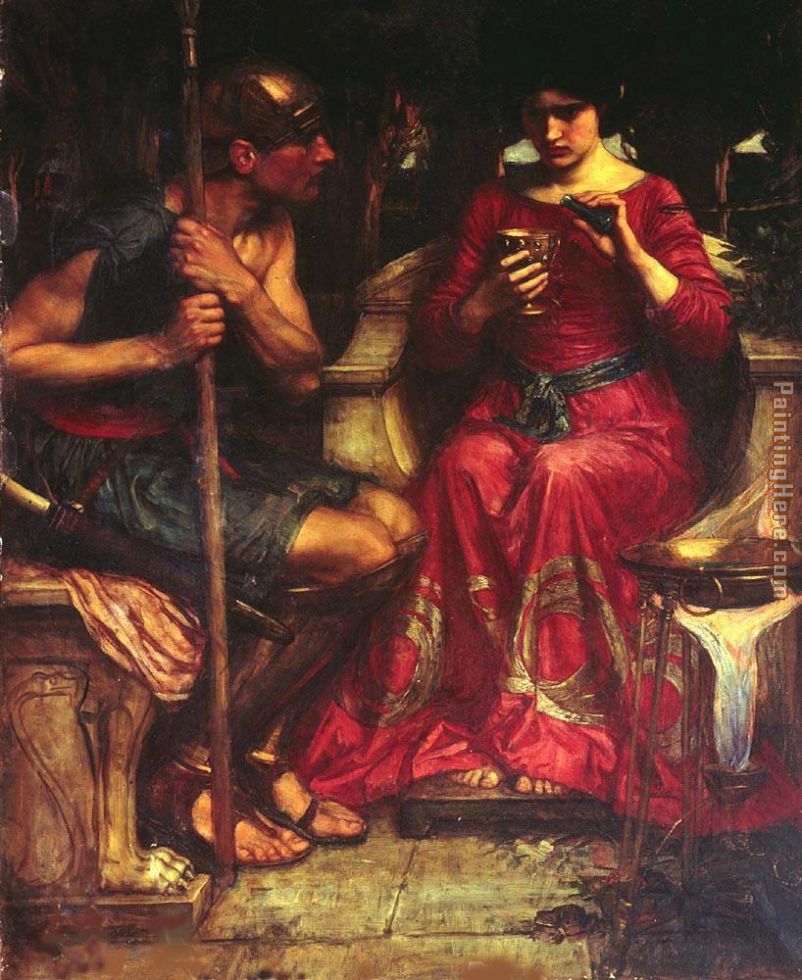 Jason and Medea painting - John William Waterhouse Jason and Medea art painting